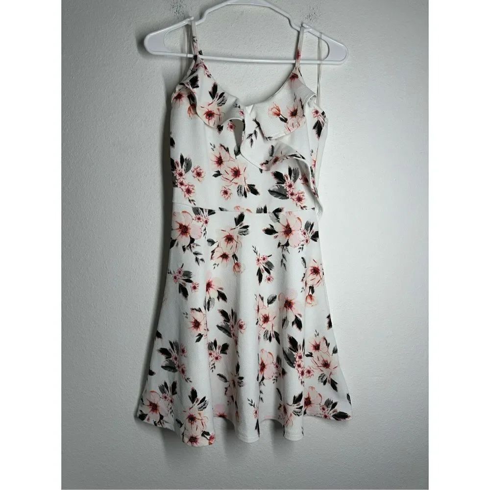 ALMOST FAMOUS WOMENS SPAGHETTI STRAP DRESS MEDIUM